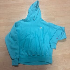 Champion Men's Blue Hoodie Sweatshirt
